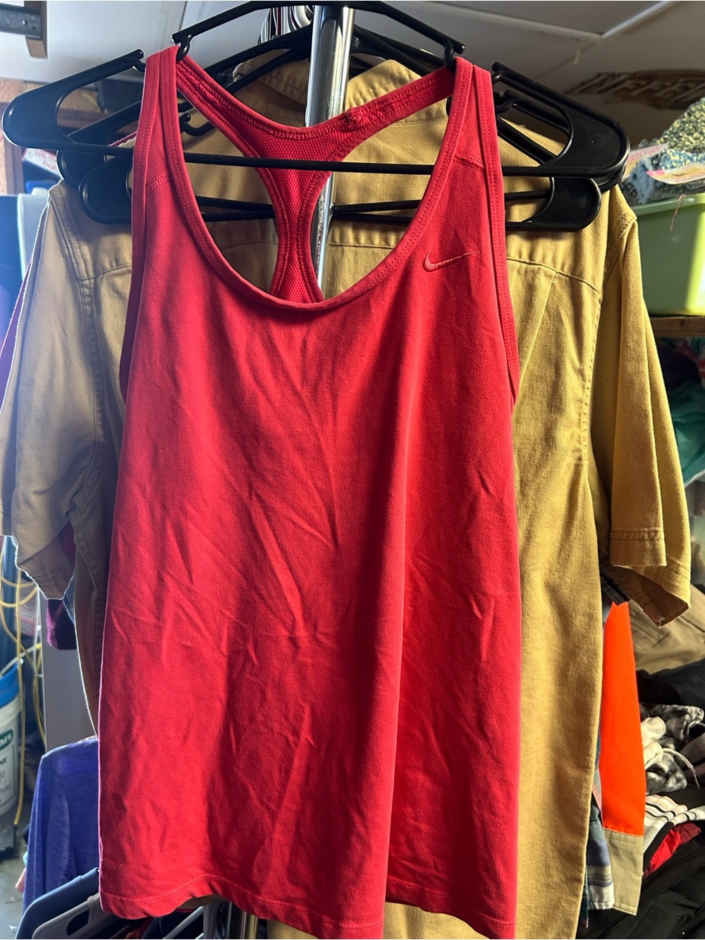 Nike Women's Bright Red Racerback Athletic Tank